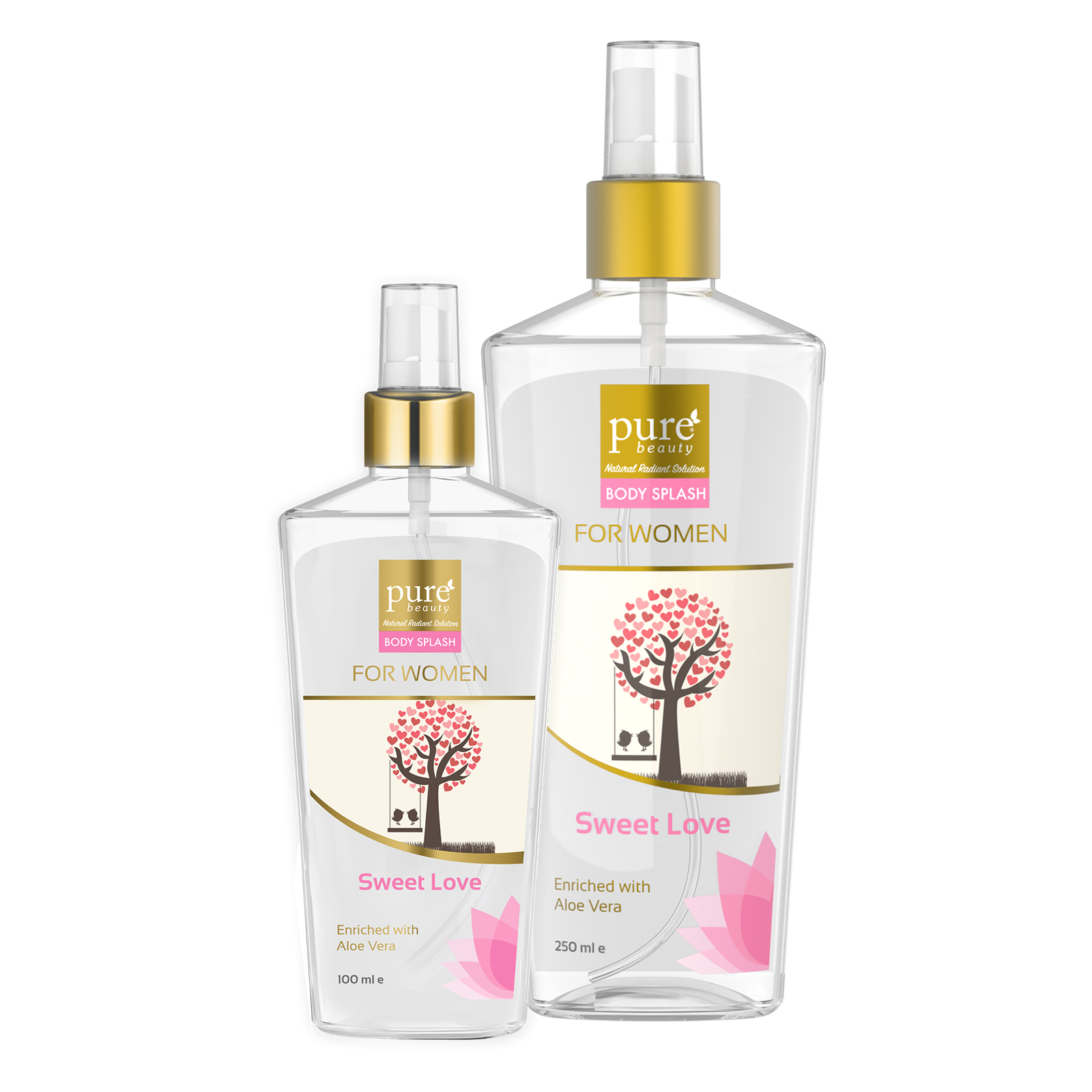 Pure beauty®  Body Splash Sweet Love 250 ml & 100 ml - For Women